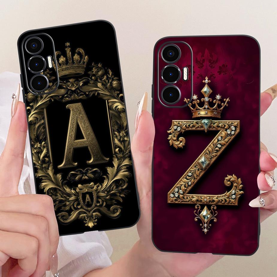 For Tecno Pova Pova2 Pova3 Case LD7 LE7 LF7n Cool Crown Letters Cover Soft TPU Phone Case For Tecno Pova 3 Pova Neo3 LH6n Fundas