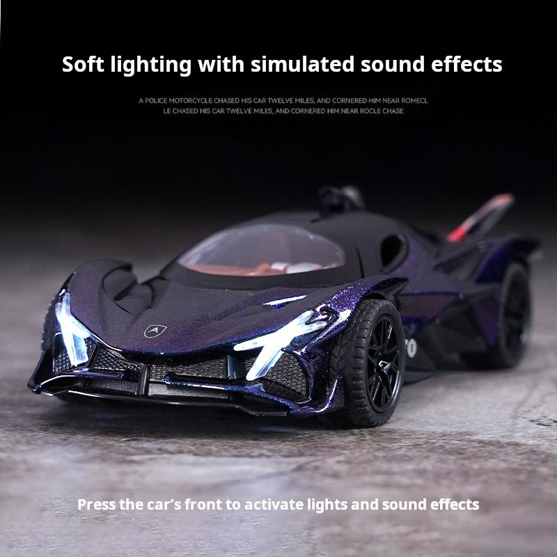 1:32 Apollo Evo God of the Sun exquisite simulation alloy Super Car Model Light & Sound Collectible Ornament Decoration