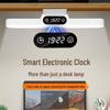 LED Eye Protection Desk Lamp with Clock - Student Study, Bedroom, Dormitory, Bedside Night Light