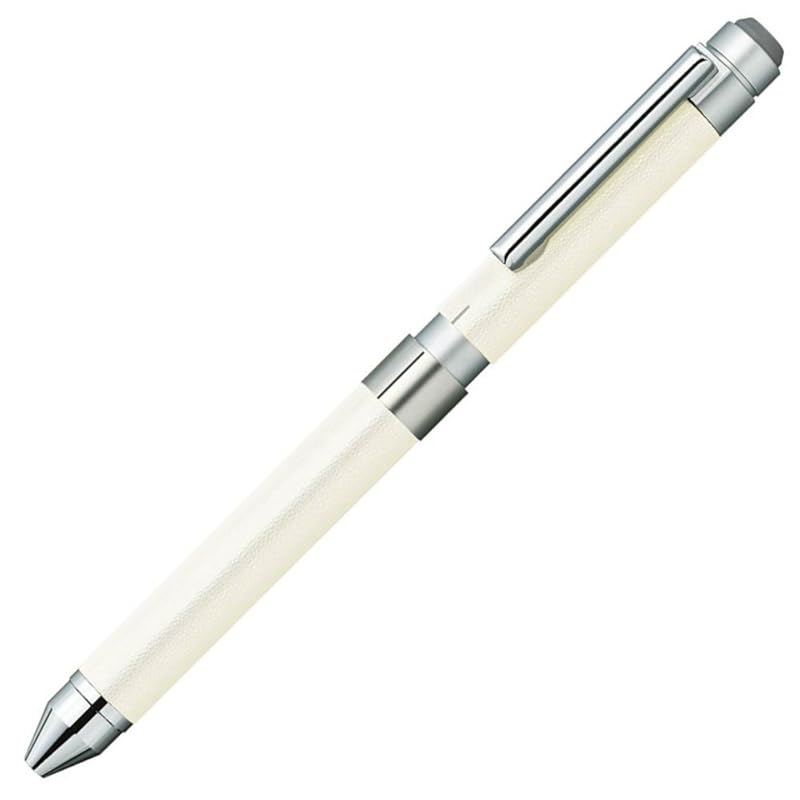 

zebra multifunction pen Shabo X CL5 leather white SB15-LW