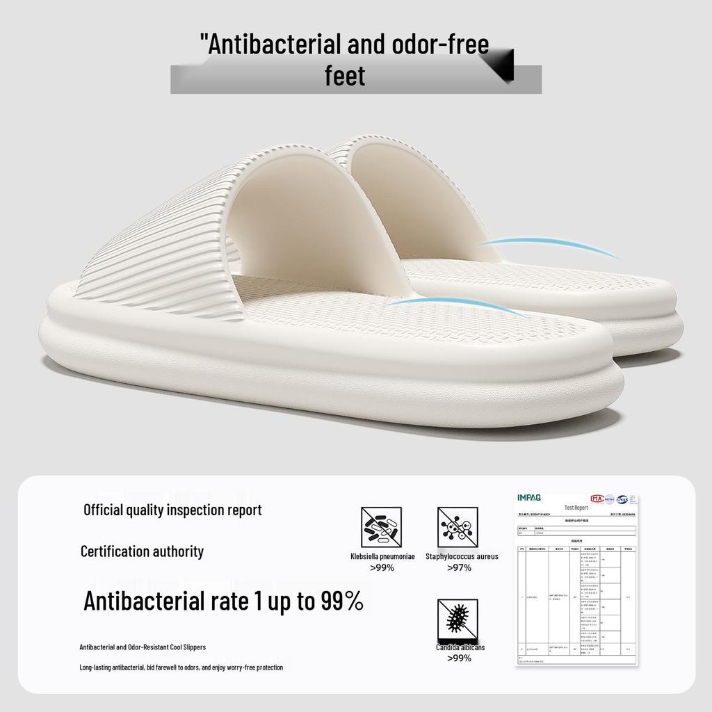 Unisex Summer Non-Slip Indoor Slippers with Soft Soles for Home and Bathroom Use