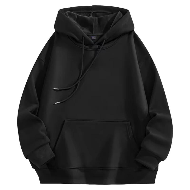 2025 New Hoodie Men's Solid Color Autumn and Winter Hot-selling Simple and Comfortable Sweatshirts Daily Outdoor