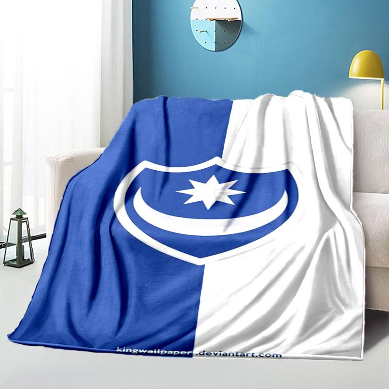 Ports Fc Crest Printed Throws Blanket Soft Flannel Blankets for Couch Bed Gifts for Men Women Picnic Blanket Christmas Gifts