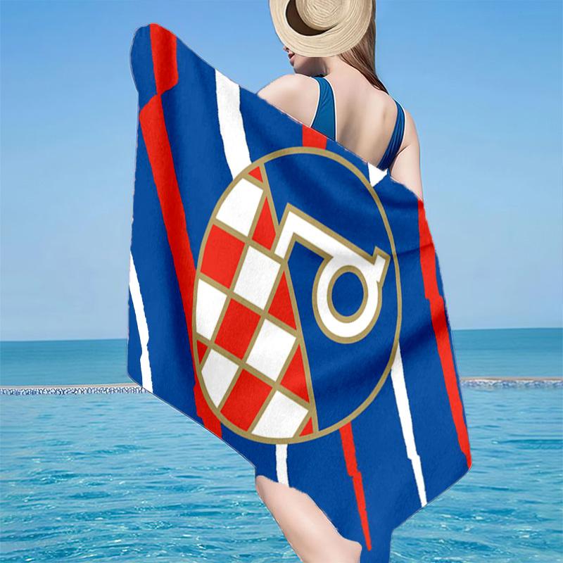 Dinamo Zagreb Basketball Club Mikrofaser Strandtuch, Leicht und Schnelltrocknend, für Sommerreisen, Strand-Essential, Schwimmbad