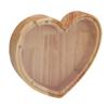 Heart Shaped Storage Box Transparent Acrylic Panel Wooden Display Case for Jewelry Coin Saving 20x18