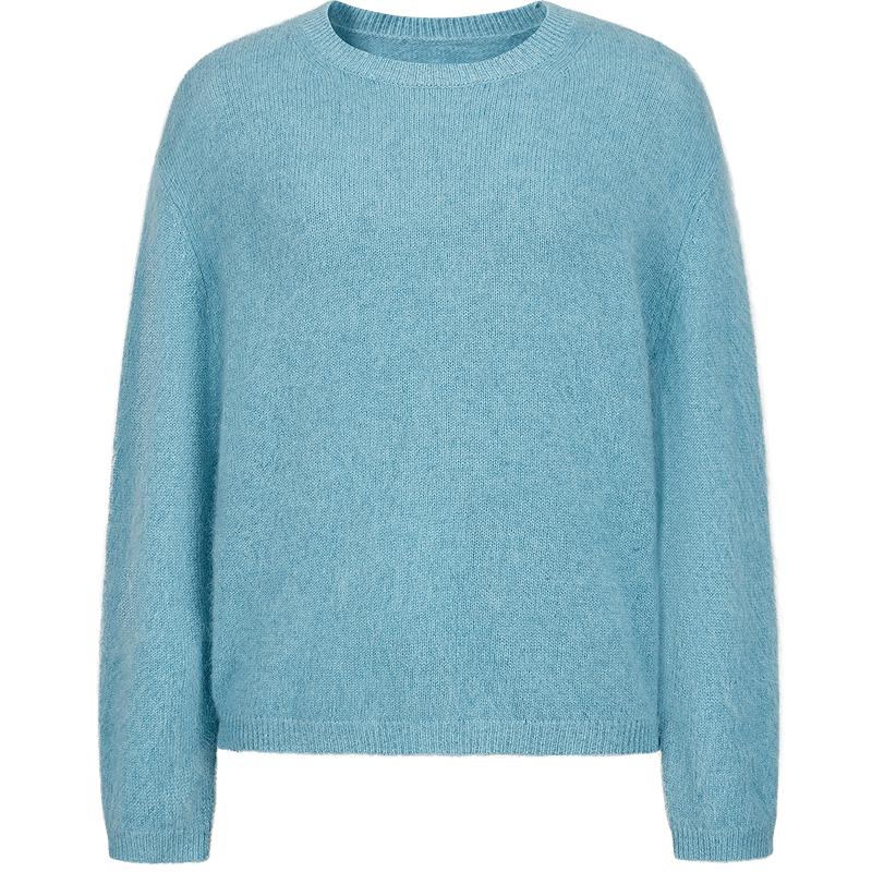 

Jiuzi Annakou Women s 100% Wool Brushed Knit Sweater L