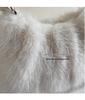 Women's Large Capacity Plush Shoulder Bag - Furry Handbag for Autumn/Winter