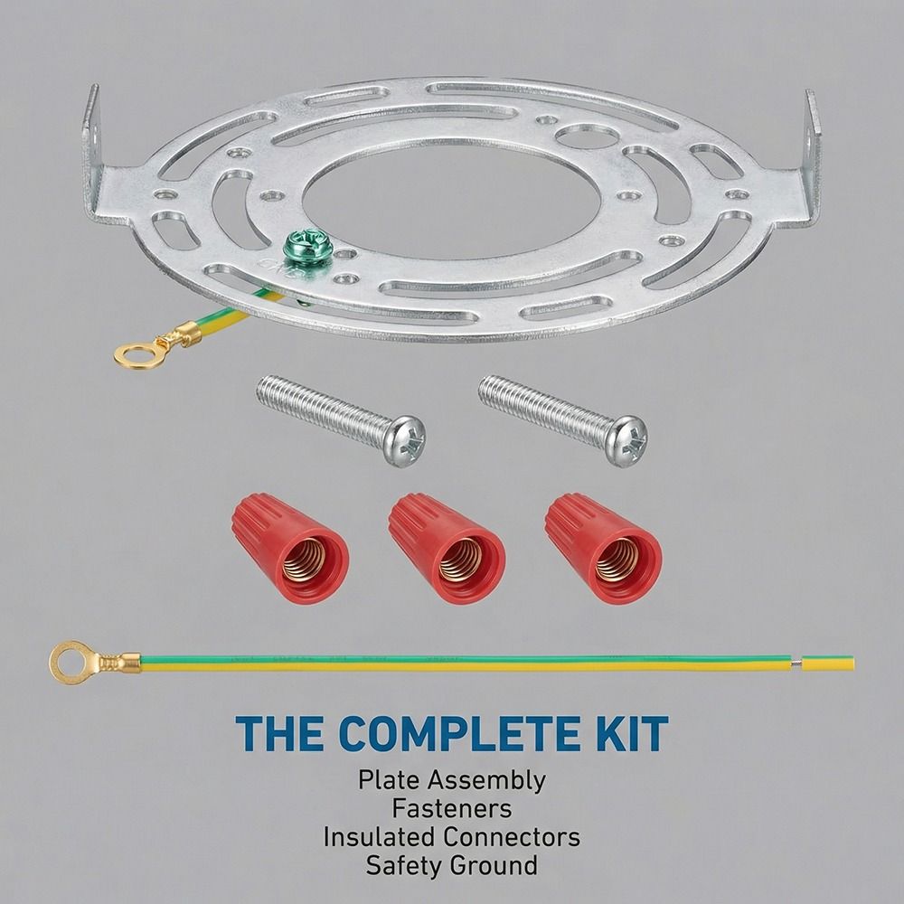 115 Mm Light Crossbar 4.5 Inch Universal Mounting Kit Ceiling Plate  Ceiling Lighting