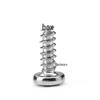 Iron-Plated Nickel Phillips Round Head Self-Tapping Screw, Pointed Tail, Large Pan Head, Sizes M2/M3/M4