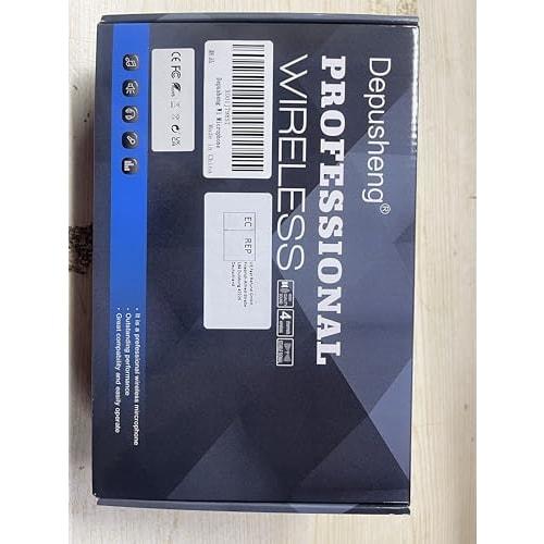 Depusheng W1 UHF Wireless Microphone System, Dynamic Karaoke, Metal Handheld Microphone, 25-Channel Mini Receiver, 50-80m