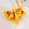 Bohemian Style Hairpin Double Large Artificial Cymbidium Flower Hair Clip For Women And Girls Fashion Accessory