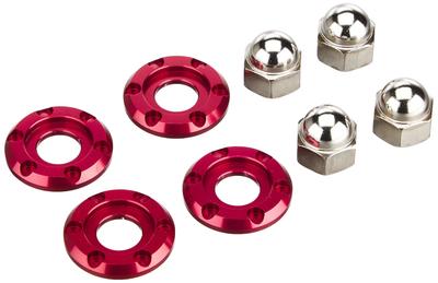 Kitaco 520-1300920 Hintere Stoßdämpferaufnahme Sitzsatz (rot) Affe 125 (JB02/JB03/JB05) 4 Stück 1 Satz