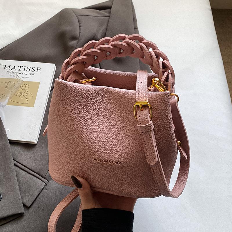 

Новый продукт простой стиль текстура модная портативная сумка-ведро женственность для поездок на работу универсальная повседневная ПУ сумка-мессенджер