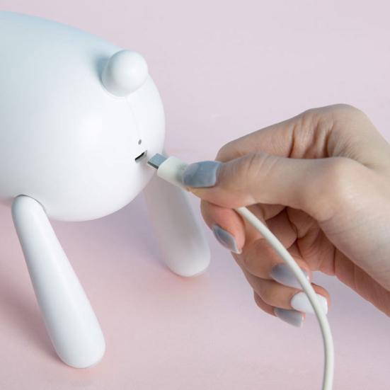 5V Elk Deer Night Light Adjustable Rotary Tail USB Rechargeable Lamp for Bedroom