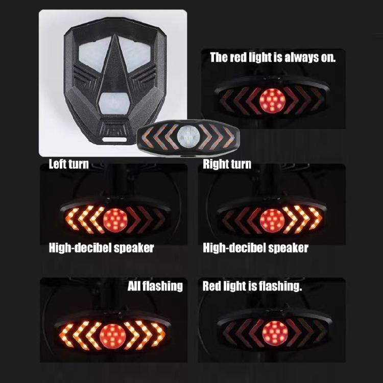 Bright LED Bicycles Warning Light Rechargeable Security Bike Tail Light for Safe Cycling Outdoor Activity