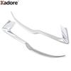 For Subaru Forester SK   Chrome Car Front Head Light Lamp Eyebrow Cover Trim Headlight Eyelid Molding Strip Accessories