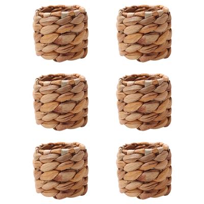 Natural Bamboo Straw Napkin Buckle Twine Napkin Corn Husk Napkin