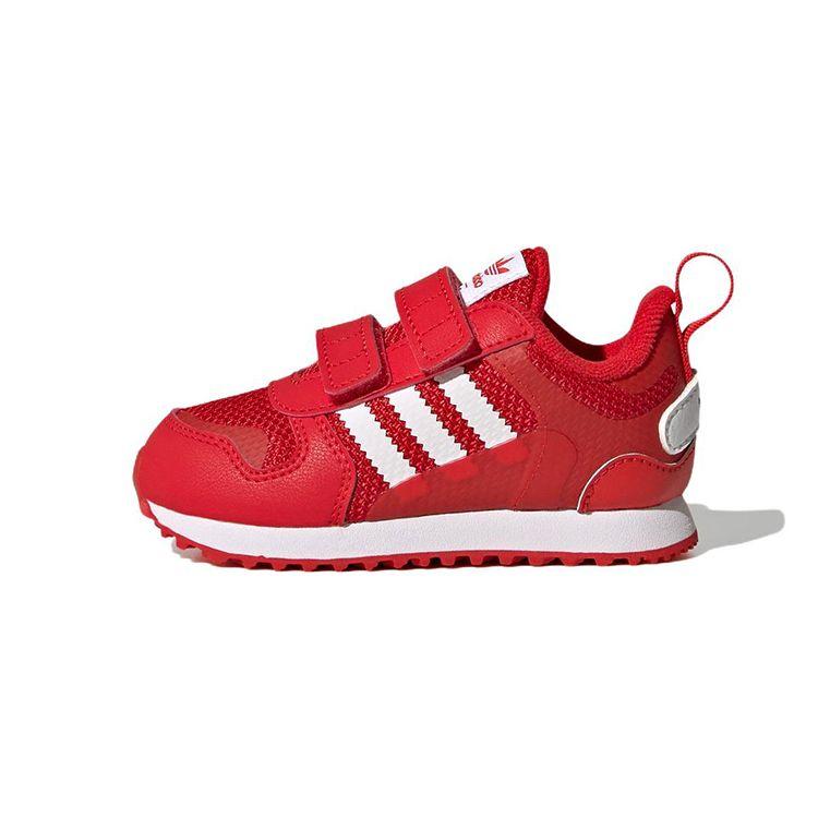 Adidas Originals ZX 700 Durable Low-Top Walking Shoes Baby Shoes Red GV8872