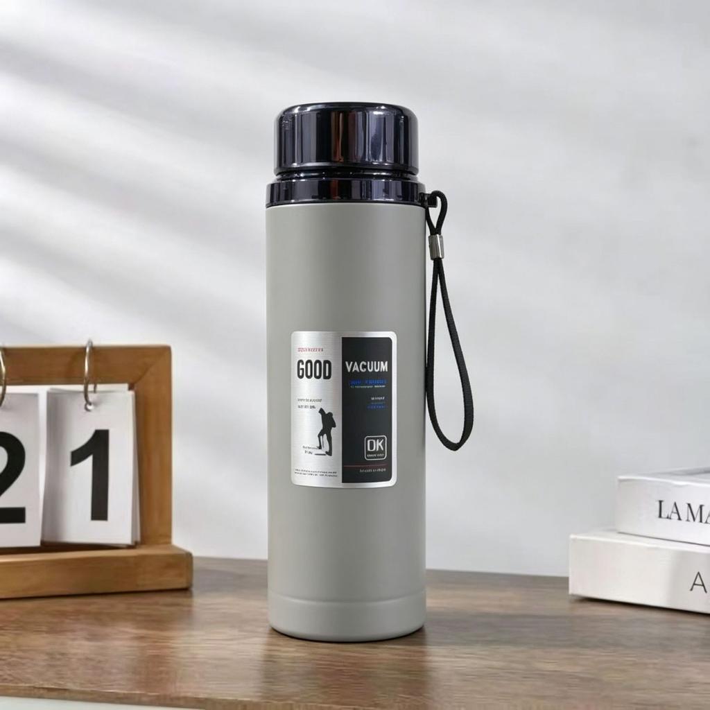 Stainless Steel Thermos Cup, Vacuum Thermal Insulation Water Cup, Car Portable Large-capacity Festival Gifts