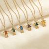 Collar Gold Color Chain Chain Choker Cute Long Necklace New Child-Shaped Necklace  Couples