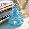 Stretchy Tree Toy Mini Christmas Squeeze Toy Stress Relief Glitter Xmas Fidget Clear Shape for Adults Kids Party Favor Squeezable