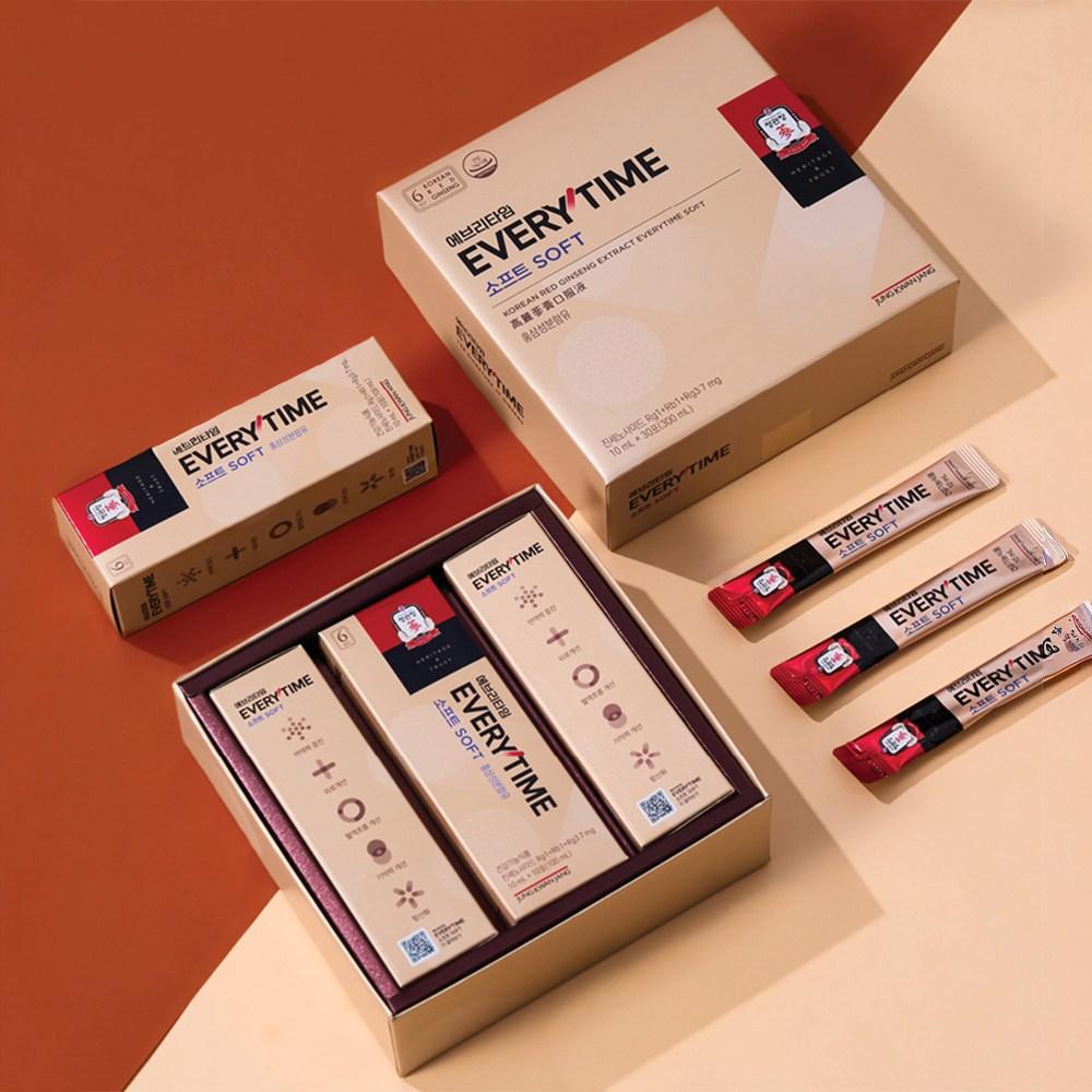 CheongKwanJang Red Ginseng Extract Everytime Soft 10ml 30 units, 1Box