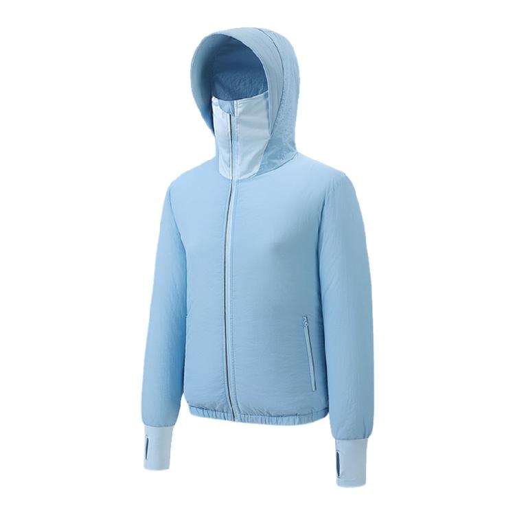

Cooling Jacket Men Women,Cool Jacket for Hot Weather with Pocket,Adult Workout Apparels Sun Protection Hoodie Jacket M синий