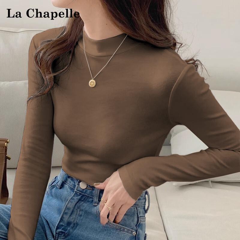 

La Chapelle Women s Slim Fit Semi-High Collar Base Layer Top 2XL