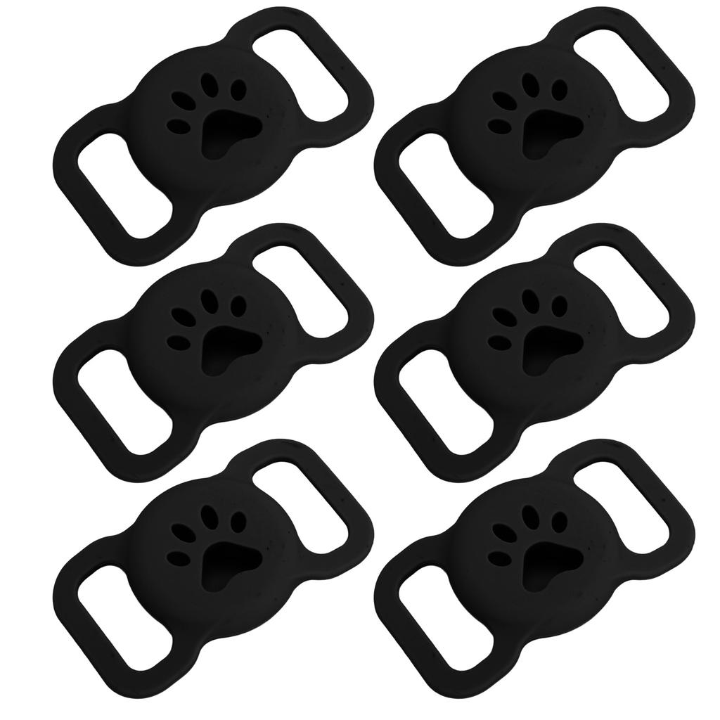 6pcs Pet Collar Holder for Airtag Silicone Anti Lost Protective Cat Collars Case for Cat Dog Pet