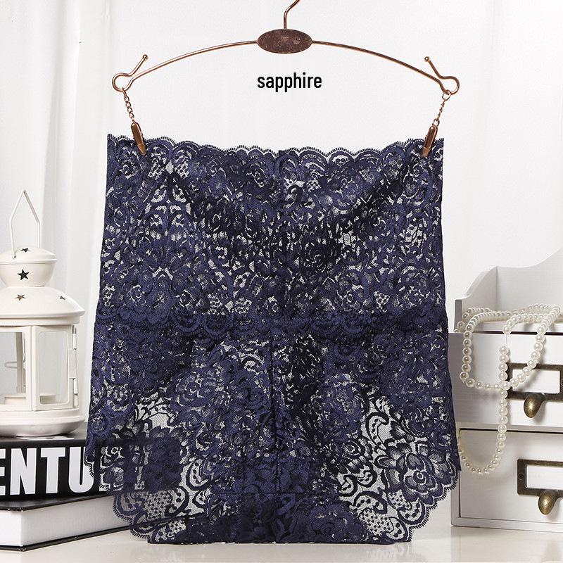 Plus Size Sexy Lace High-Waisted Women's Breathable Panties