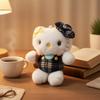 Hello Kitty Plush Keychain Vintage Plaid Pattern Outfit Bow Design Cute Kitty Plush Doll Pendant Diy Decor Bag Girl Trendy Gifts