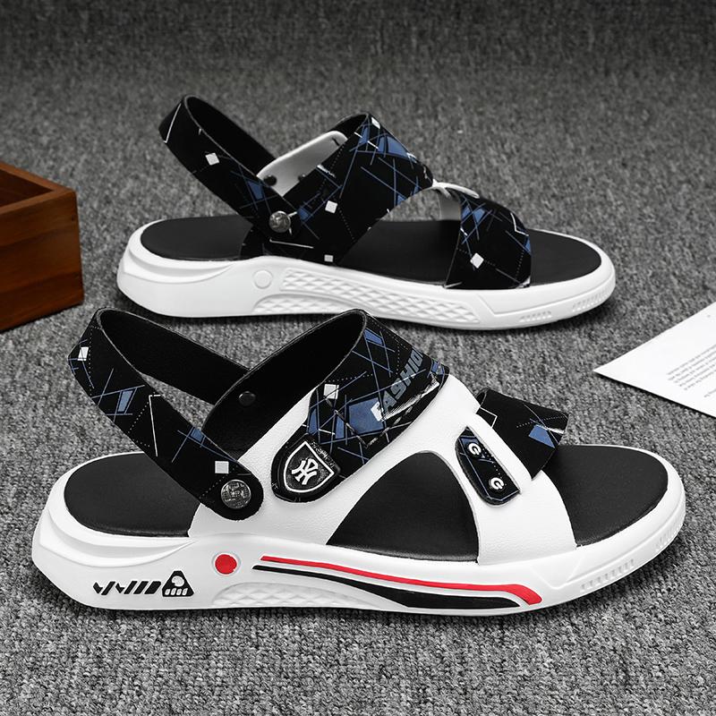 Fashion CYYTL Summer Mens Slippers Casual Shoes Beach Sandals Outdoor Slides Leather Walking Comfort Designer Fashion Lightweight Luxury