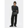 Customellow Relaxed Fit Chest Pocket Rayon Shirt Black Cwsaw25113bkx