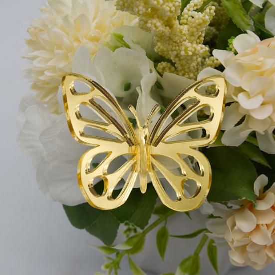 

6шт стикер стены форма бабочки 3D акриловая гардеробная стена прихожей