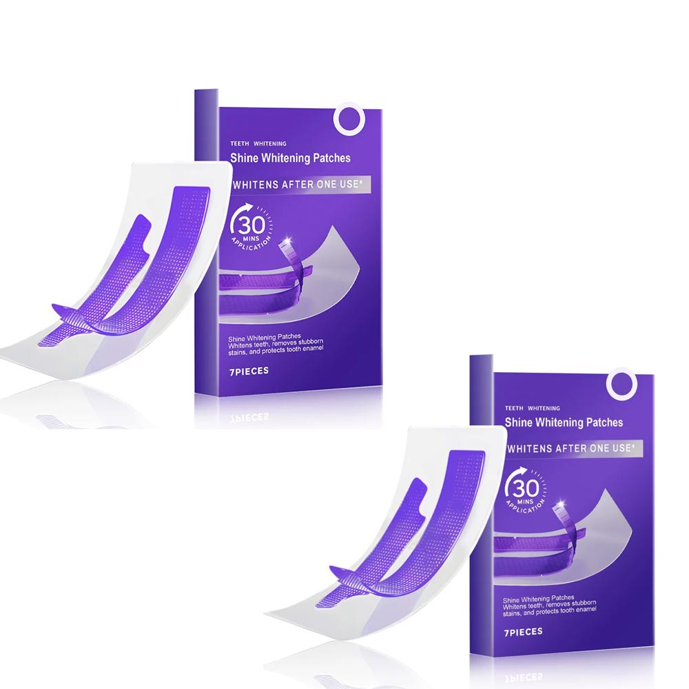 Purple Non-Sensitive Teeth Whitening Strips, 7PCS Professional Whitening Patches