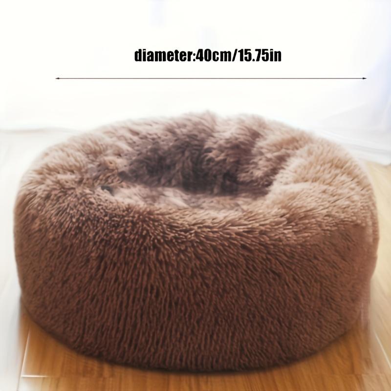 

1 шт. Всесезонний вологостійкий і нековзкий плюшевий котячий наповнювач - Виготовлений з м якого поліестеру, Ідеальне зимове тепло для кошенят вагою до 2,5 кг коричневий