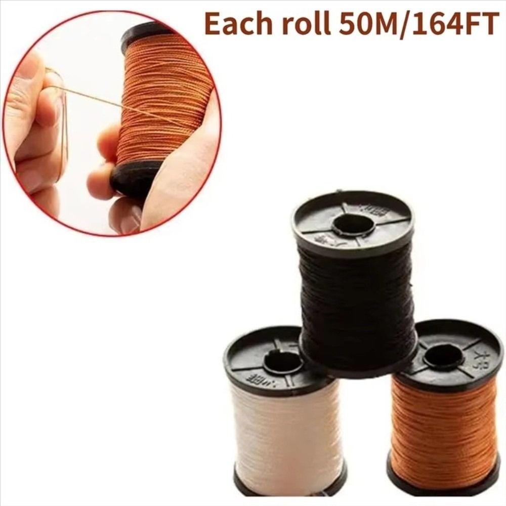 Multifunctional Leather Sewing Awl Set Professional DIY Craft Punch Stitching Needles Straight Hook Nylon Thread