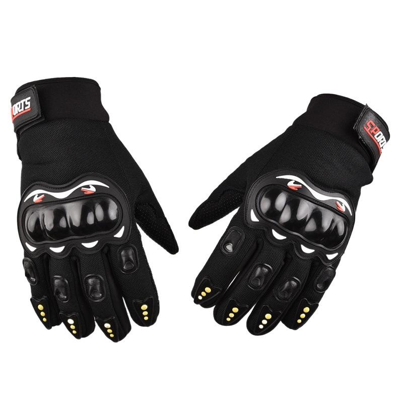 Motorcycle and locomotive protection full finger gloves male protective rider long finger outdoor sports breathable half finger men four seasons