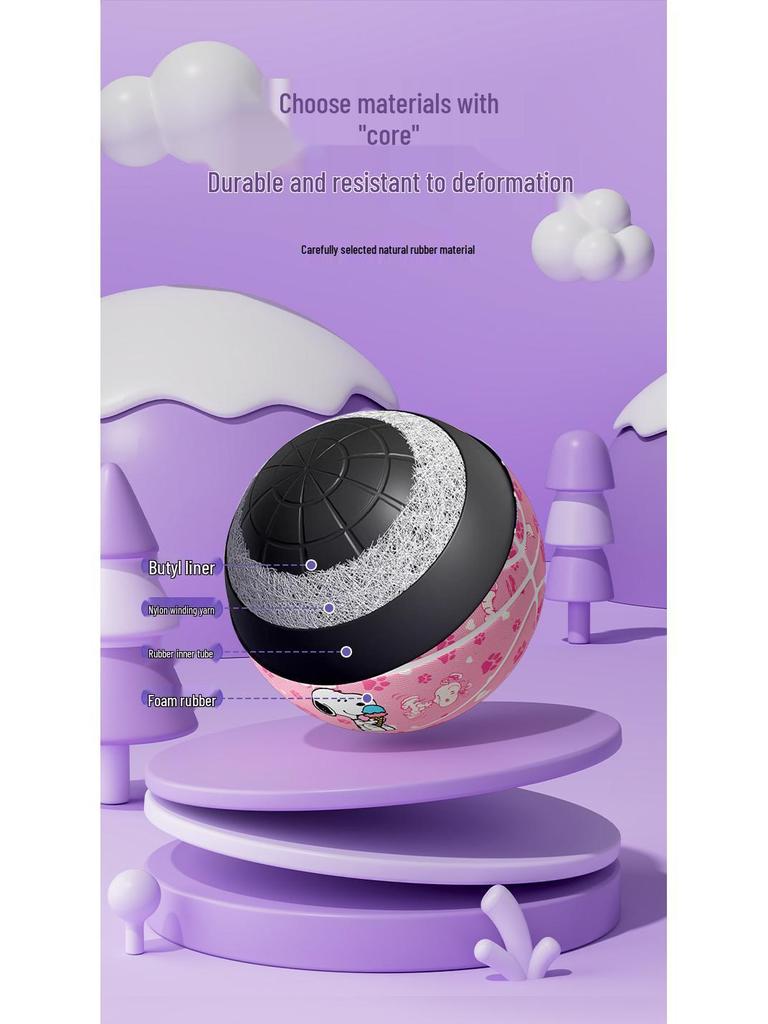 Children's Size 3 & 5 Durable Rubber Basketball for Kindergarten & Primary Students - Training & Fitness Equipment