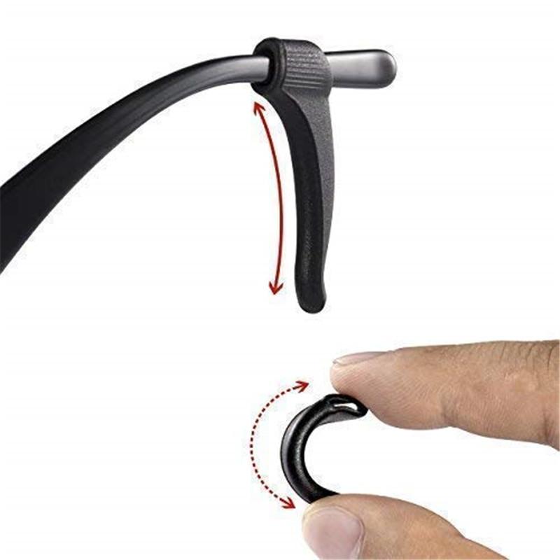 Anti-slip Silicone Ear Grip Glasses Eyeglasses Leg Ear Hook Stopper Bracket Fastener Accessories Temple Tip Eyewear Holder