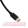 Universal USB C To 5V 9V 12V 15V 20V 5.5x2.1mm Power Cable with Output Voltages Display for LED Light Modems CCTV Camera
