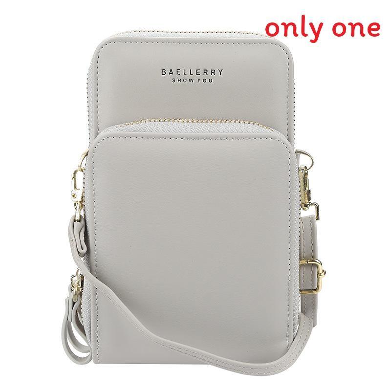 Baellerry Womens Wallet Pu Leather Large Capacity Zipper Crossbody Phone Bag For Daily Use