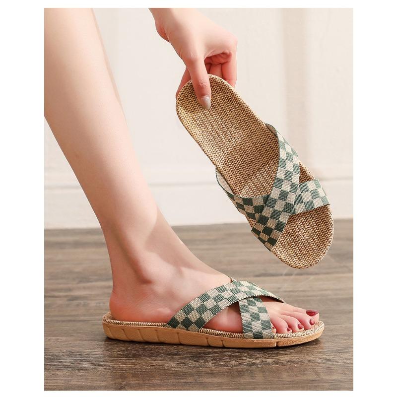 Fashion Summer Linen Slippers for Women