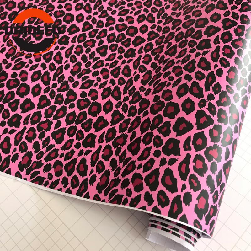 10/20/30/40/50X152CM Russia Hot Pink Leopard Camouflage Vinyl Wrap Sticker Film Motorcycle Truck Car Styling Camo Wrapping 10X152CM