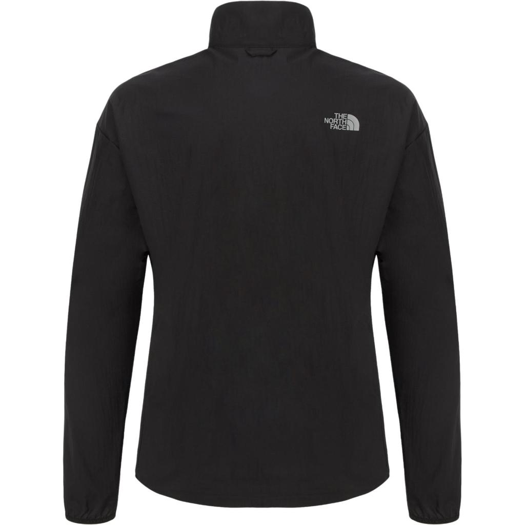The North Face Logo Stand Collar Zip Long Sleeve Slim Jacket Women Jackets Black NJ3LR32C