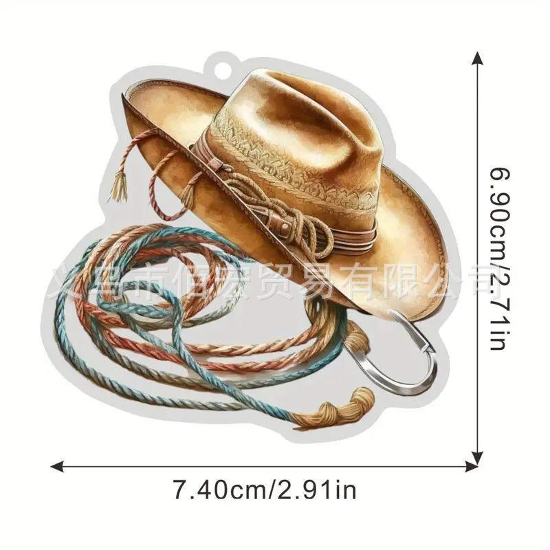 Acrylic Cartoon Playful Car Decor Featuring Personalized Boot And Hat Design