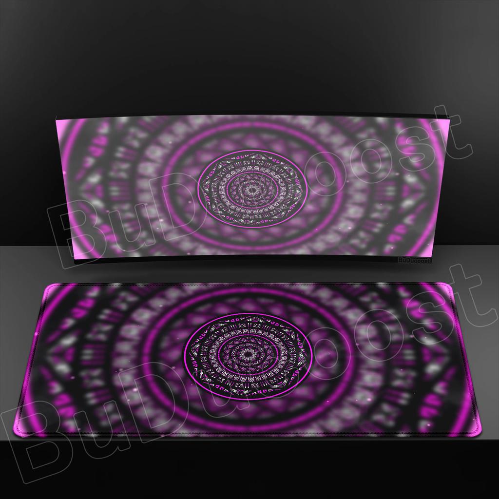 Mandala Mauspads Gaming Zubehör Büro Gamer Tastatur Cooles Technologie Muster Schreibtischunterlage Rutschfest Laptop Großes Gummi-Mauspad