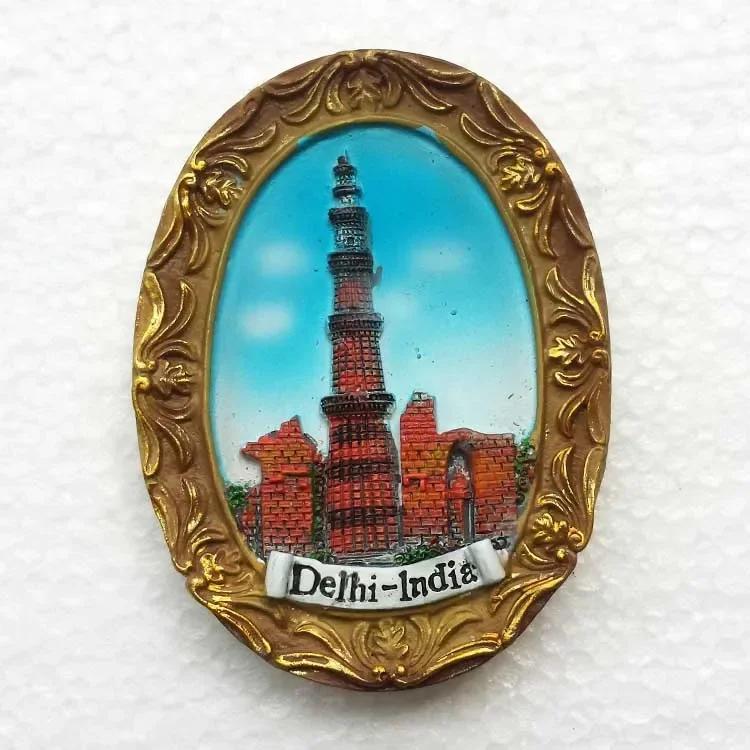 India Fridge Magnet Tourism Souvenir Rajasthan Bangalore 3D Resin Painted Crafts Magnets for Refrigerators Sticker Home Decor