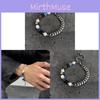 Handmade Geometric Volcano Stone Bracelet For Women Summer Gift Fashion Accessory