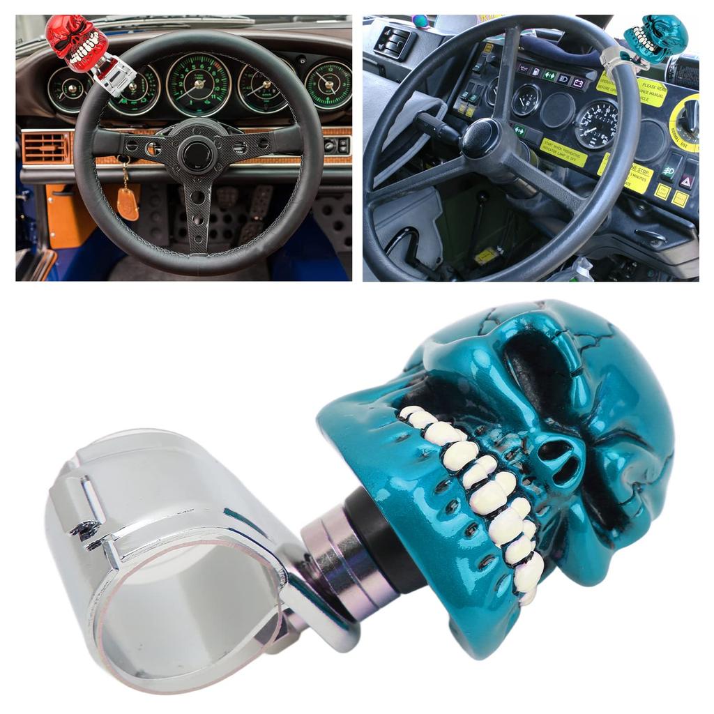 Steering Wheel Knob Proof Strong Easy Install Spinner Suicide Power Handle for Boat Truck (Blue)